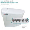 Transolid Rosemary 1-Piece 0.8/1.28 GPF Dual Flush Elongated Bidet Toilet in White