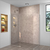 Ready to Tile Wet Floor Shower Base with a Rear Center Shower Drain, 55.1-in L x 35.4-in W