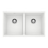 Blanco KA-516320 Precis Equal Double Bowl Sink Kit in White