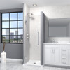 EHTA257610C-T-PC Elizabeth 25-in W x 76-in H Hinged Shower Door in Polished Chrome with Clear Glass