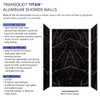 Transolid TWK604896B-KI03G Titan Shower Wall Trimmable Kit