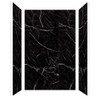 TWK603696-KI58G Titan 64-in x 39-in x 96-in Shower Wall Trimmable Kit, Black Caruso (Honed)