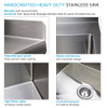 Transolid EWS-2822S 28-in W x 22.1-in D x 35.2-in H Stainless Steel Laundry Sink and Wash Stand, Brushed Stainless