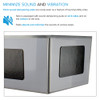 Transolid EWS-2822S 28-in W x 22.1-in D x 35.2-in H Stainless Steel Laundry Sink and Wash Stand, Brushed Stainless