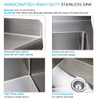 K-EWS-2422S 24-in W x 22.1-in D x 35.2-in H Laundry Sink/Wash Stand All-in-One Kit, Brushed Stainless