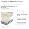 Transolid TWK483696-KI58H Titan 48-in x 39-in x 96-in Shower Wall Trimmable Kit, Summit (Honed)