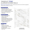 Transolid TWK483696-KI80H Titan 48-in x 39-in x 96-in Shower Wall Trimmable Kit, Summit Gold (Honed)