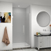 Transolid EHTB42307610C-T-PC Elizabeth 42-in W x 76-in H Hinged Shower Door in Polished Chrome with Clear Glass