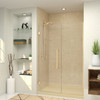 Transolid EHTB545307610C-T-CB Elizabeth 54.5-in W x 76-in H Hinged Shower Door in Champagne Bronze with Clear Glass
