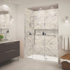 Transolid EHTF685267610C-T-PC Elizabeth 68.5-in W x 76-in H Hinged Shower Door in Polished Chrome with Clear Glass
