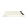 Transolid FSC6032R-02 60-in x 32-in Cast Solid Surface Shower Base With Right Hand Drain, Cameo