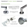 Transolid TWWCSK603296-KI01GPC Titan 60-in x 32-in x 96-in Walk-In Shower Kit with End Drain, White Caruso, Polished Chrome