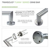 Transolid TWWCSK603296-KI03GBS Titan 60-in x 32-in x 96-in Walk-In Shower Kit with End Drain, Black Caruso, Brushed Stainless