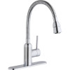 Flexible Spout Laundry/Utility Single-Hole Faucet in Chrome