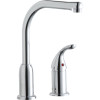 2-Hole Kitchen Faucet with Remote Handle in Chrome