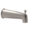 Wall Mount Tub Spout with Integrated Diverter in Satin Nickel