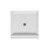 36 x 36 Single Threshold Shower Base with Center Drain in White