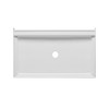 60 x 34 Single Threshold Shower Base with Center Drain in White
