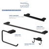 Transolid MS18MB 18-inch Grab Bar, In Black