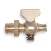 4164001 1/4-in Brass Air Cock, Spring Bottom Type, MNPT Hexagon Shoulder x Straight Nose Connection Type 4164001 1/4-in Brass Air Cock, Spring Bottom Type, MNPT Hexagon Shoulder x Straight Nose Connection Type