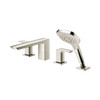 Four-Hole Roman Tub Filler Trim in Brushed Nickel