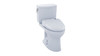 1.0 GPF Two-Piece Elongated Toilet with Single Flush and Washlet+ S350e Washlet in Cotton