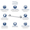 18-inch Towel Bar, In Brushed Stainless