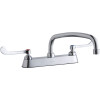 Elkay LK810AT12T6 Commercial 3-Hole Faucet in Chrome