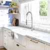 Transolid T3640-LS Cuisine Pro Pull-Out Kitchen Faucet, Luxe Stainless