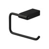 4-Piece Bathroom Accessory Kit Including a robe hook, a toilet paper holder, a towel ring, and a 24-in towel bar, in Black