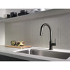 VoiceIQ Single-Handle Pull-Down Kitchen Faucet in Matte Black Finish
