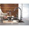 VoiceIQ Single-Handle Pull-Down Kitchen Faucet in Arctic Stainless Finish