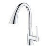 Grohe 30368002 Ladylux 1.75 GPM Single-Handle Kitchen Faucet in StarLight Chrome Finish
