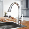 Grohe 30368DC2 Ladylux 1.75 GPM Single-Handle Kitchen Faucet in Supersteel Infinity Finish