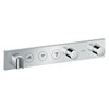 Thermostatic Module Trim Select for 3 Functions in Chrome