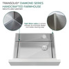 Transolid KKM-DUSSF302010 Diamond Sink Kit with Farmhouse Style Single Bowl, Magnetic Accessories Kit, and Drain Kit