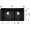 Blanco 442926 Precis 1-3/4 Bowl in Coal Black