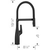 Blanco 443019 Rivana Semi-Pro Kitchen Faucet 1.5 GPM in Matte Black