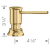 Blanco 442987 Empressa Soap Dispenser in Satin Gold