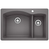 Blanco KA-441464 Diamond 1-1/2 Bowl Dual Mount Sink Kit in Cinder