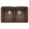 Blanco KA-440182 Diamond Equal Double Bowl Sink Kit in Café 
