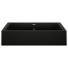 Blanco KA-526554 Vintera 33" Equal Double Apron Sink Kit in Coal Black