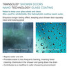 Transolid EHTB31257610C-BK-BS Elizabeth 31-in W x 76-in H Hinged Shower Door in Brushed Stainless with Clear Glass