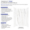 Transolid TWK483696-KI31H Titan Shower Wall Trimmable Kit