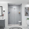 Transolid FPT6036L-SW 60-in x 36-in Pre-Tiled Shower Base with Left Hand Drain in White Square