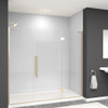Transolid EHTF765287610C-T-CB Elizabeth 76.5-in W x 76-in H Hinged Shower Door in Champagne Bronze with Clear Glass