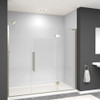 Transolid EHTF775297610C-T-BS Elizabeth 77.5-in W x 76-in H Hinged Shower Door in Brushed Stainless with Clear Glass