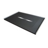 Transolid FZS4836C-09 Trimslate 48-in x 36-in Zero Threshold Shower Base with Center Drain, Black