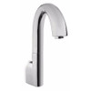 Gooseneck Wall-Mount Electronic Bathroom Faucet with 10s Controller and Mixing Valve in Polished Chrome, 1.0 GPM