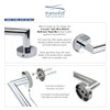 Transolid TTB18-PC Turin 18-inch Towel Bar, In Polished Chrome